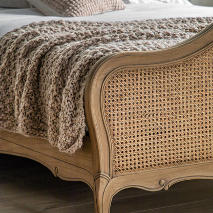 Gallery Direct Chic Weathered Super King Cane Bed