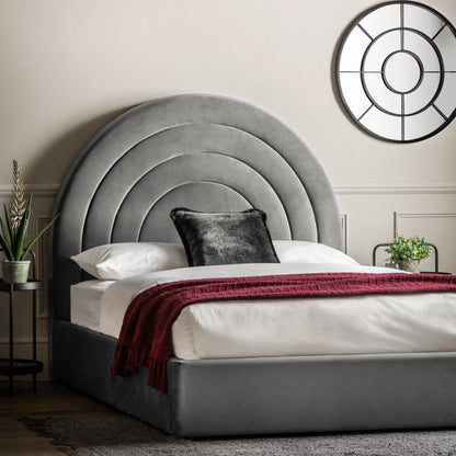 Gallery Direct Arch Kingsize Bed in Elephant