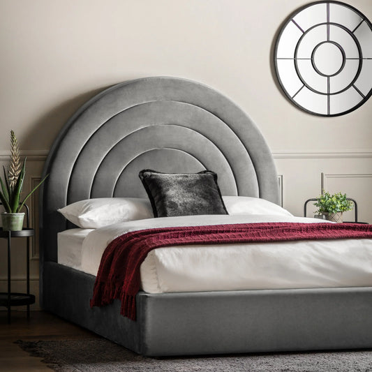 Gallery Direct Arch Kingsize Bed in Elephant