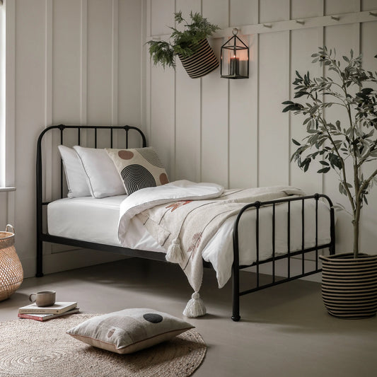 Gallery Direct Loughton Single Bedstead in Black