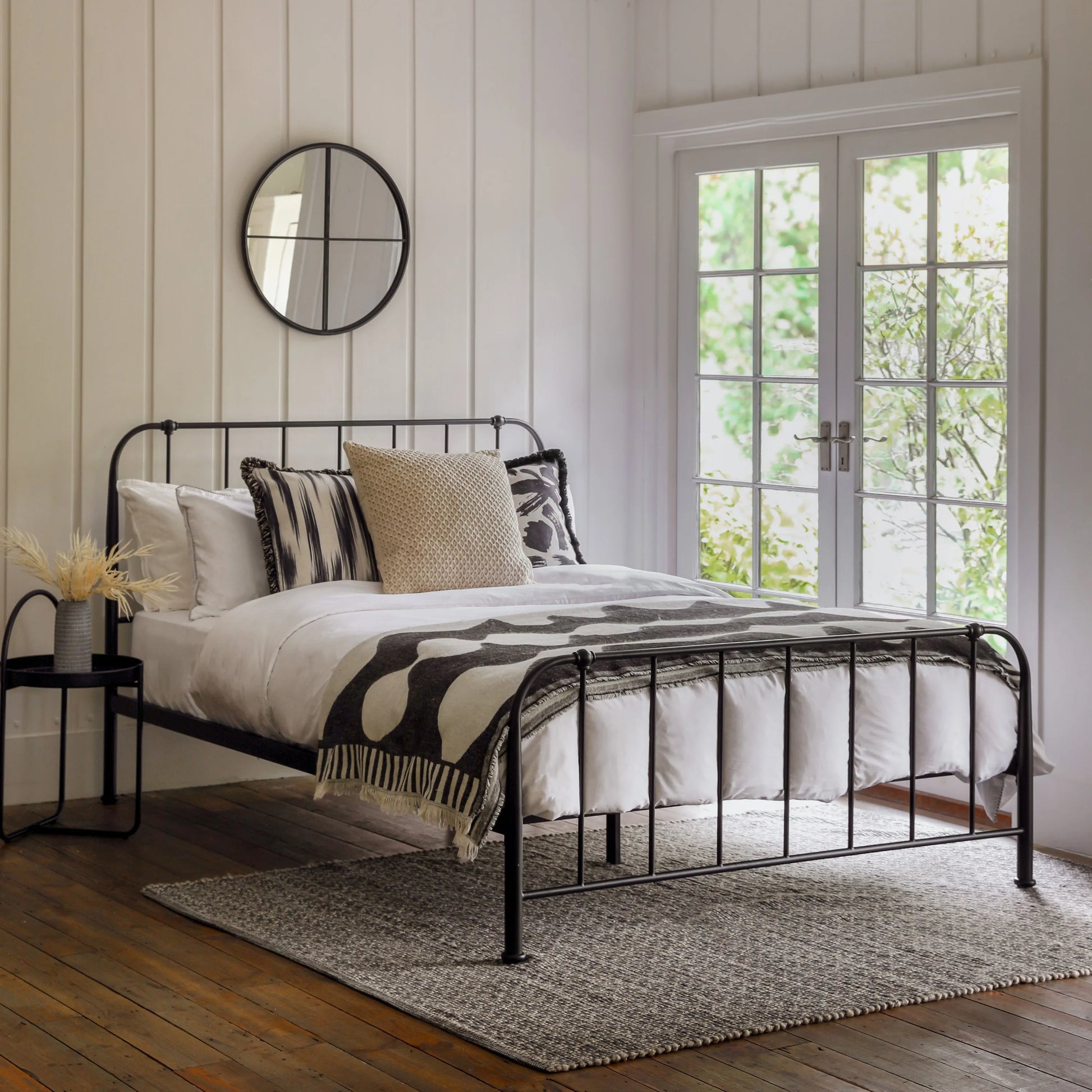 Gallery Direct Loughton Double Bedstead in Black