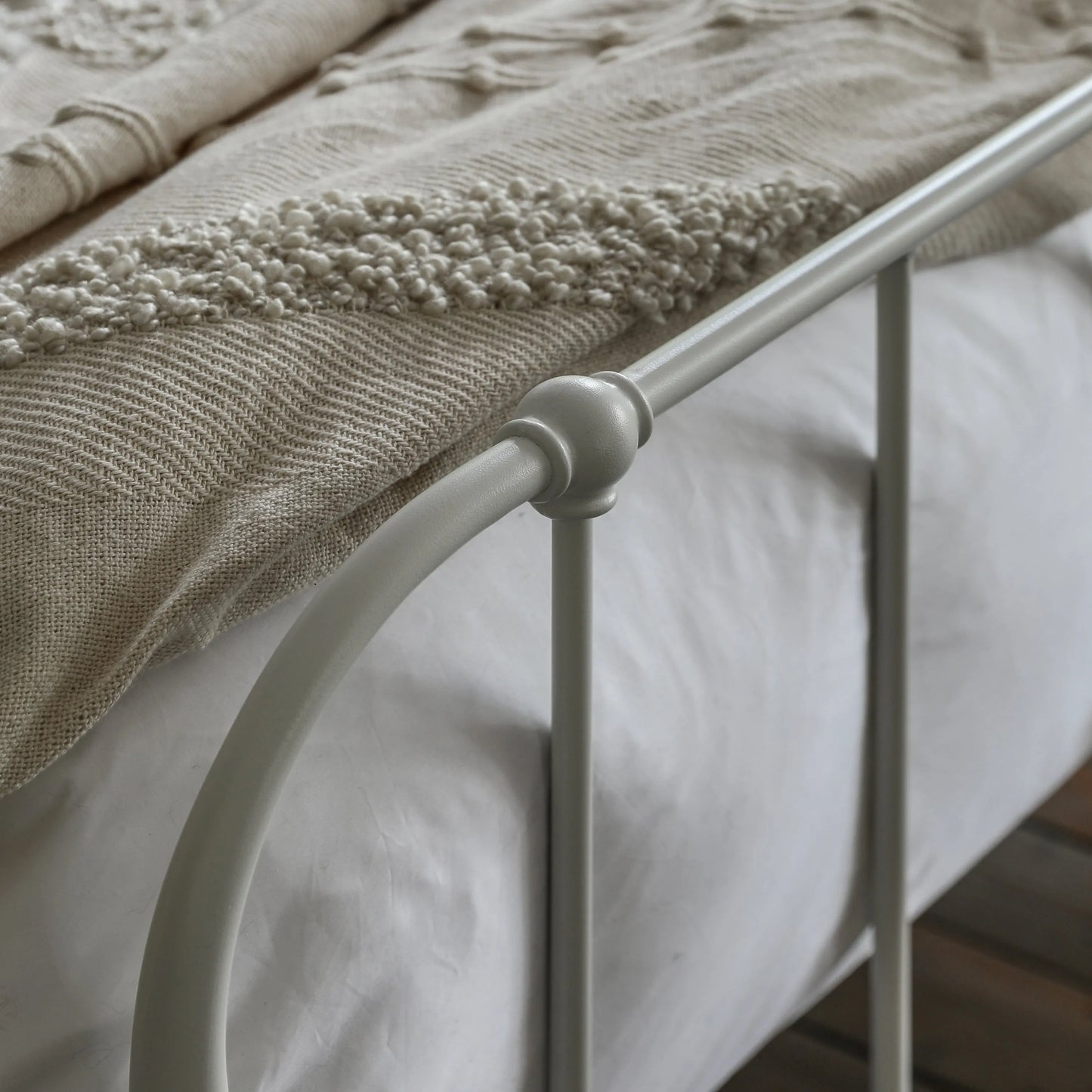 Gallery Direct Loughton Kingsize Bedstead in Ivory