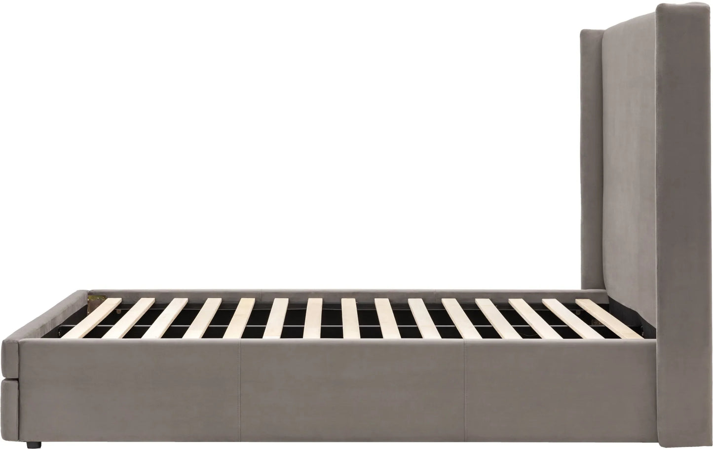 Gallery Direct Halstead Kingsize Bed in Taupe