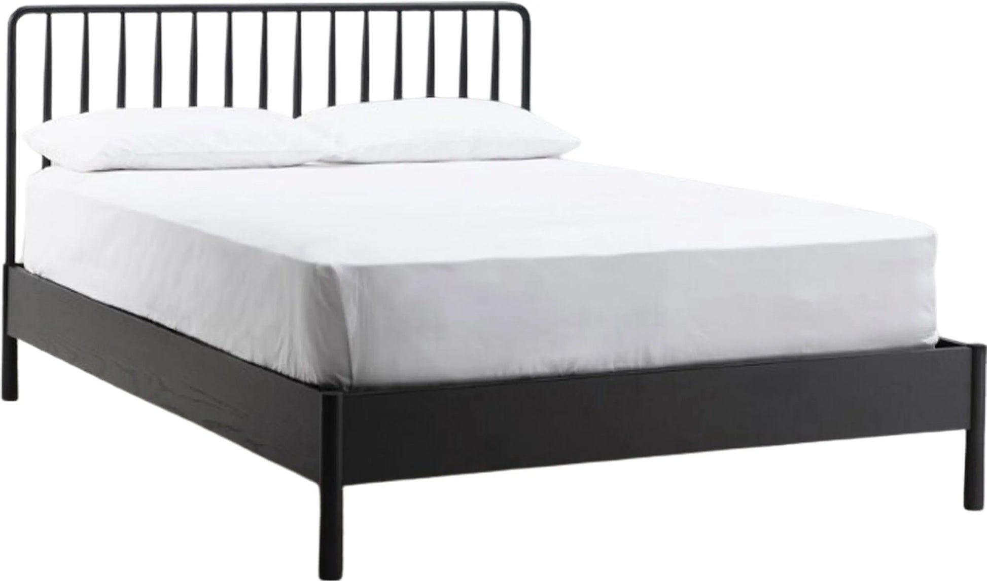 Gallery Direct Wycombe Kingsize Spindle Bed Black