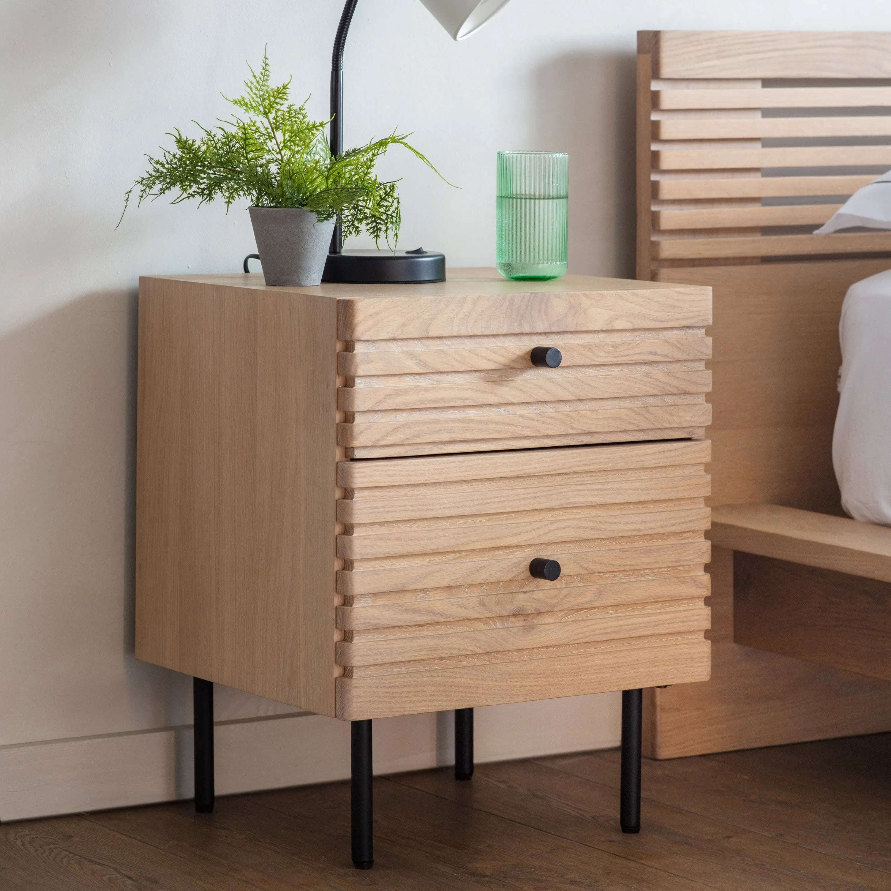 Gallery Direct Okayama 2 Drawer Bedside