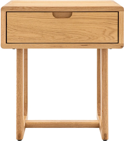 Gallery Direct Craft 1 Drawer Bedside in Natural