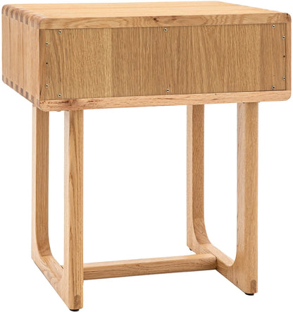 Gallery Direct Craft 1 Drawer Bedside in Natural