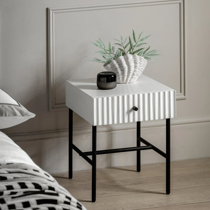Gallery Direct Buckhurst Bedside Table in White