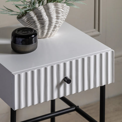 Gallery Direct Buckhurst Bedside Table in White