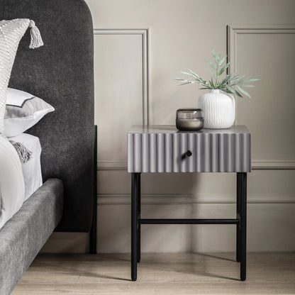 Gallery Direct Buckhurst Bedside Table in Grey