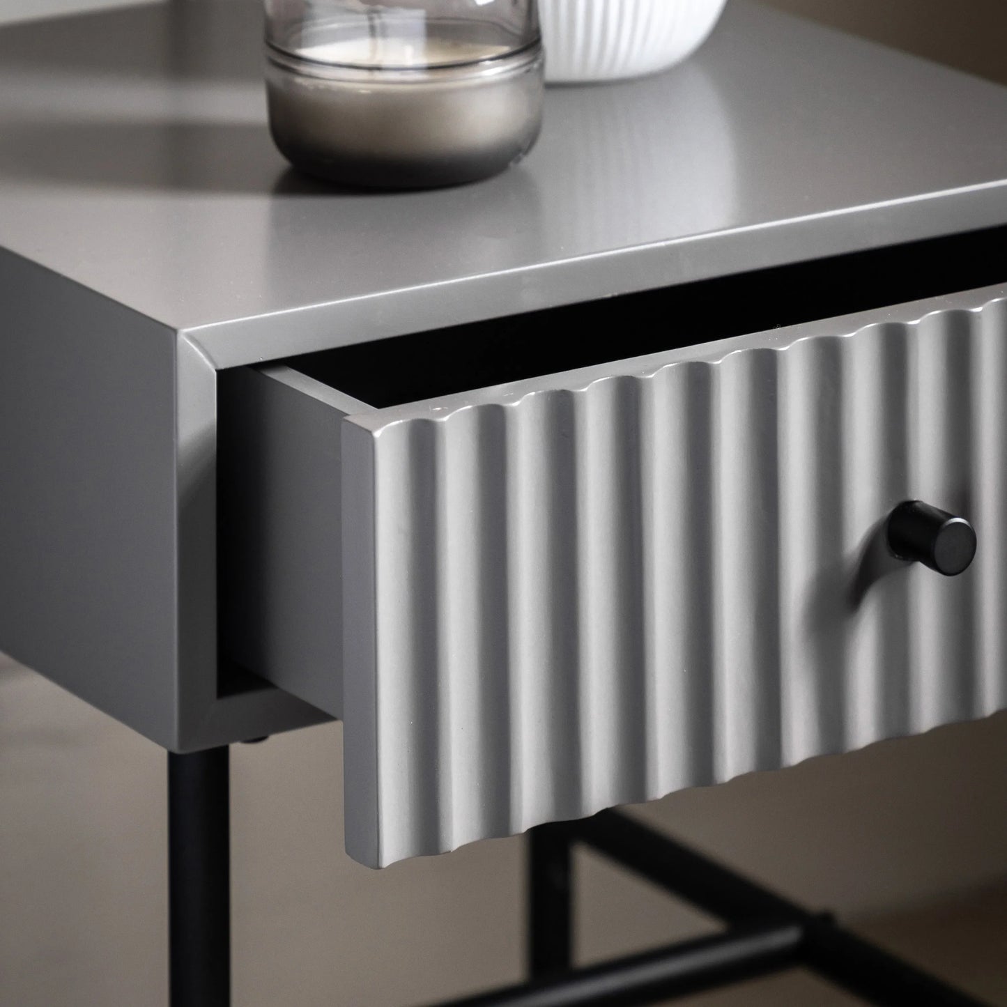Gallery Direct Buckhurst Bedside Table in Grey