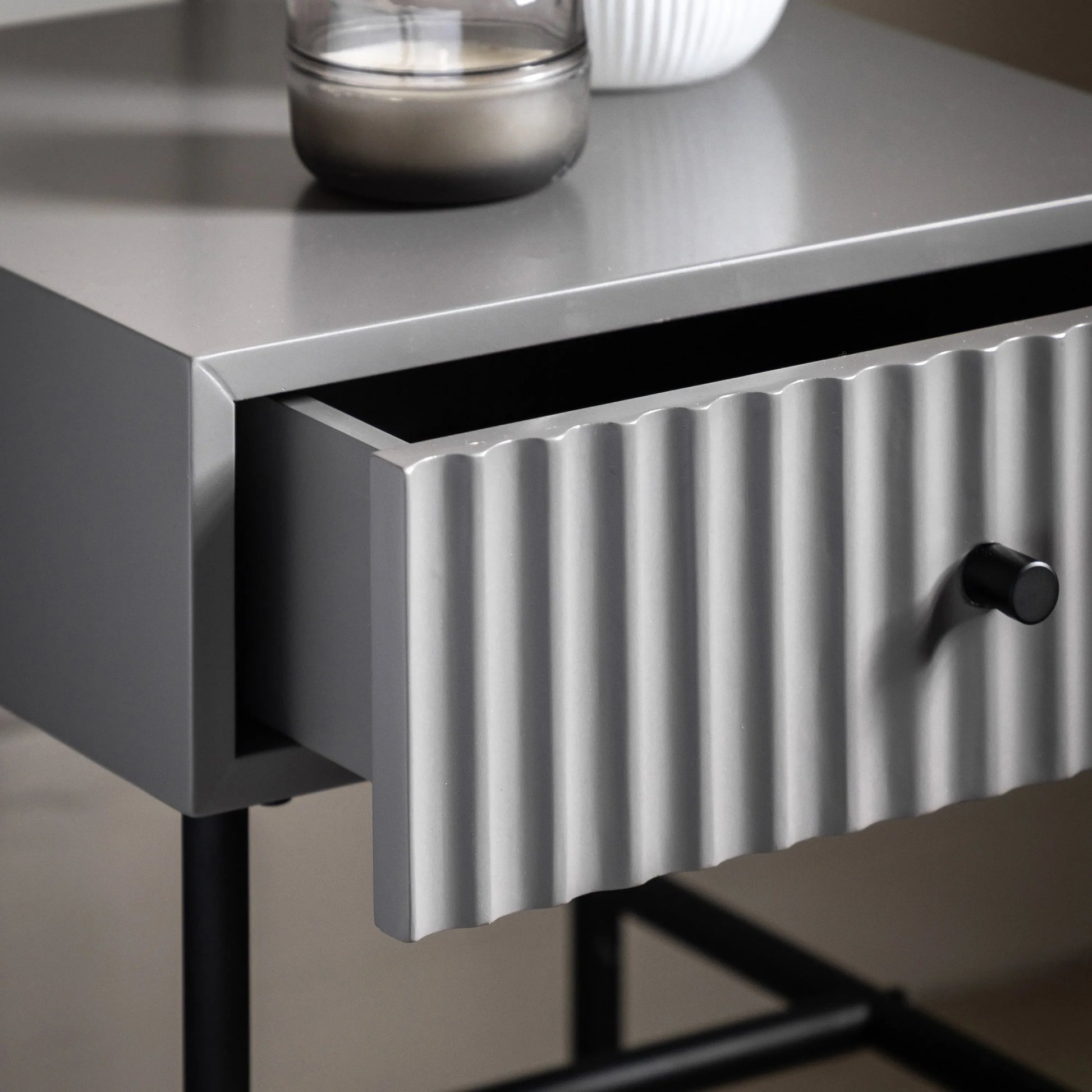 Gallery Direct Buckhurst Bedside Table in Grey