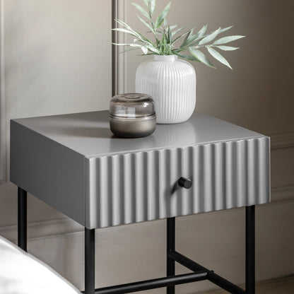 Gallery Direct Buckhurst Bedside Table in Grey