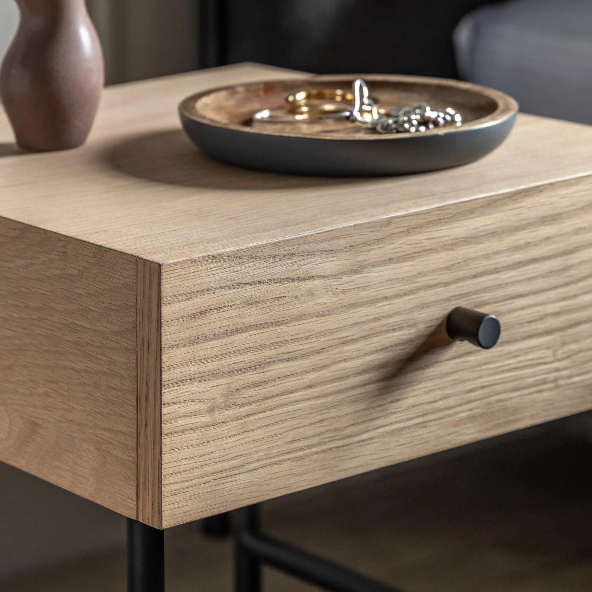 Gallery Direct Ashdown 1 Drawer Bedside Table