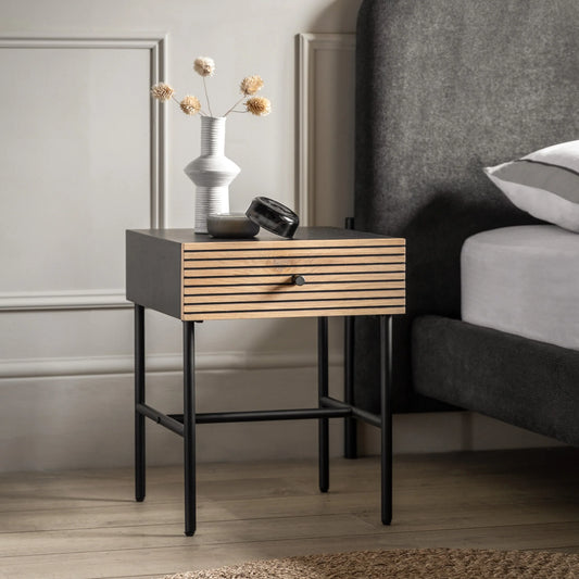 Gallery Direct Hyland 1 Drawer Bedside