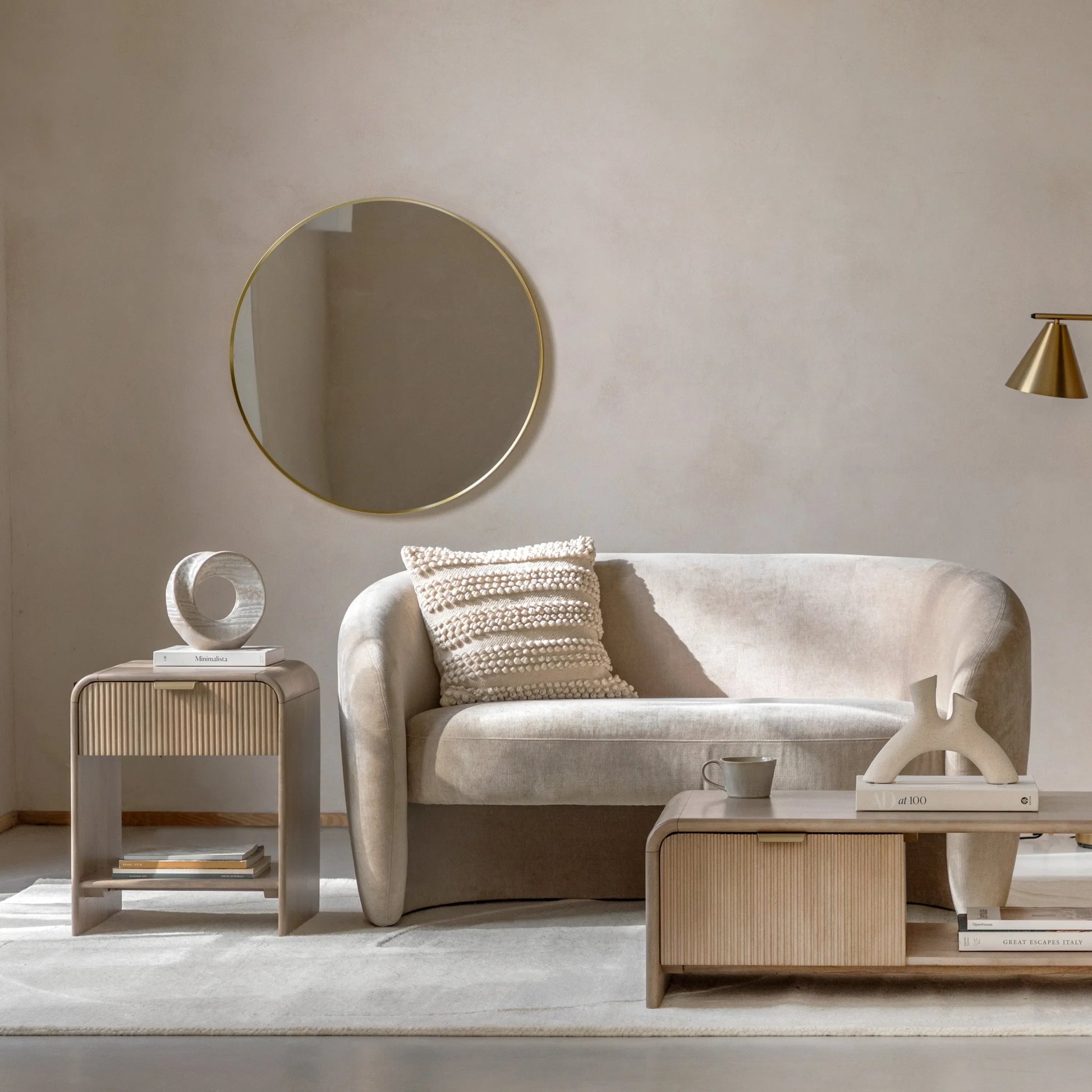 Gallery Direct Colonna 1 Drawer Large Bedside Table