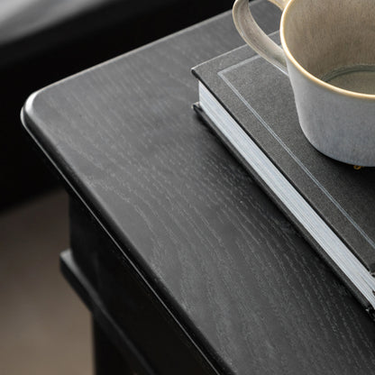 Gallery Direct Wycombe 1 Drawer Bedside Black