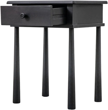 Gallery Direct Wycombe 1 Drawer Bedside Black