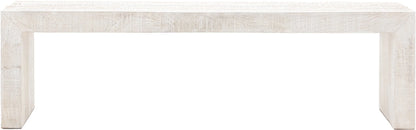 Gallery Direct Iowa Dining Bench Whitewash