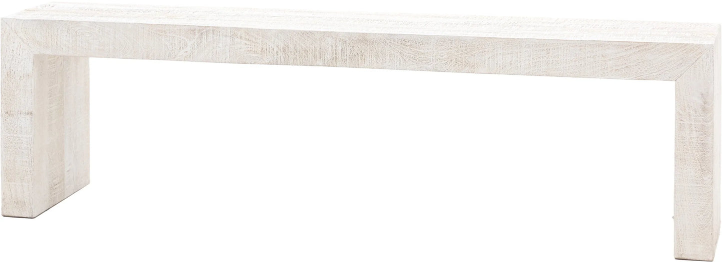 Gallery Direct Iowa Dining Bench Whitewash