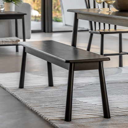 Gallery Direct Wycombe Dining Bench Black