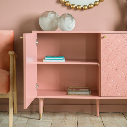 Gallery Direct Holbrook 2 Door Cabinet Pink