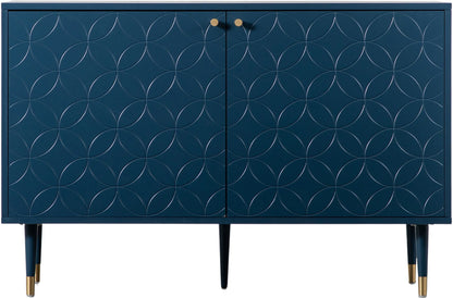 Gallery Direct Holbrook 2 Door Cabinet Blue