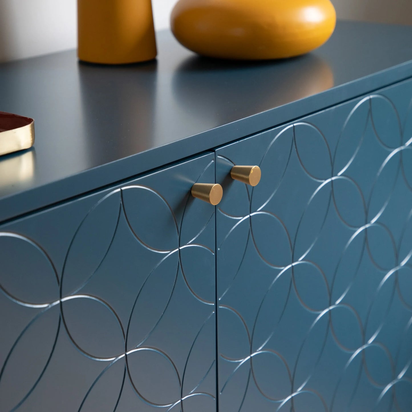 Gallery Direct Holbrook 2 Door Cabinet Blue