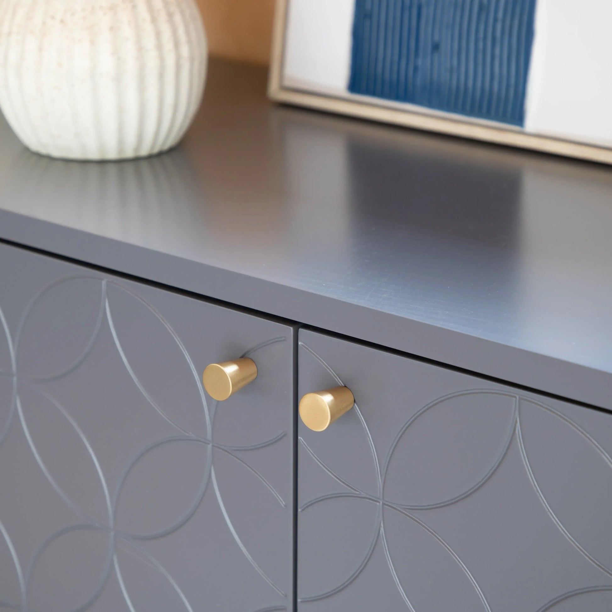 Gallery Direct Holbrook 2 Door Cabinet Grey