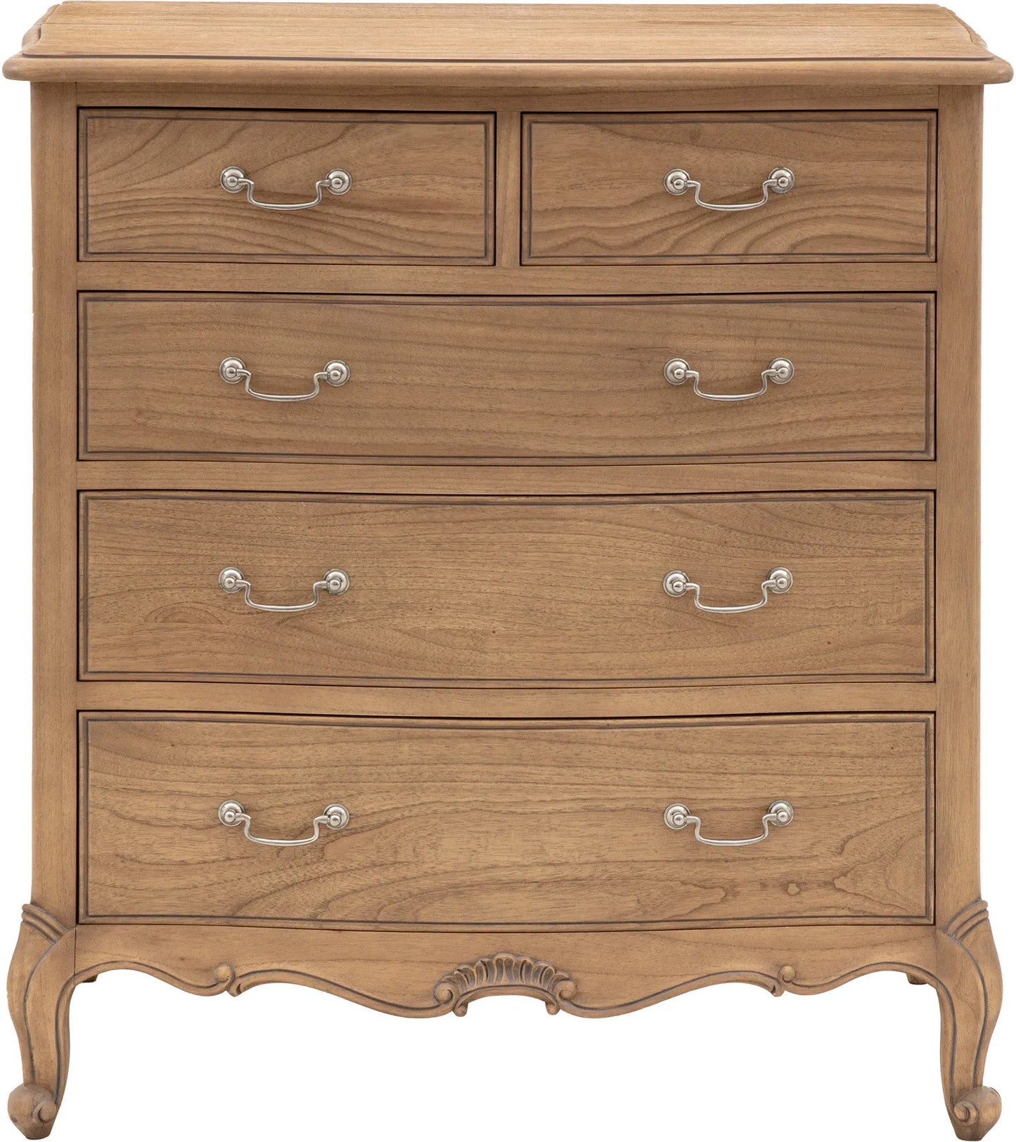 Gallery Direct Chic 5 Drawer Chest Weathered