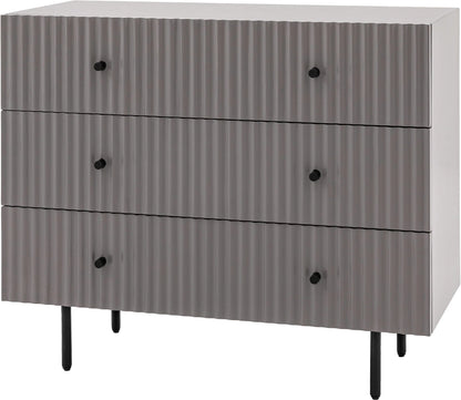 Gallery Direct Buckhurst 3 Drawer Chest in Grey