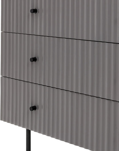 Gallery Direct Buckhurst 3 Drawer Chest in Grey