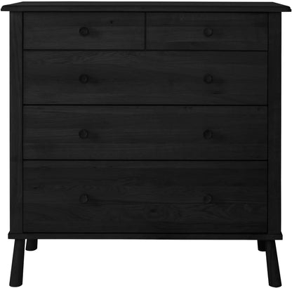Gallery Direct Wycombe 5 Drawer Chest Black