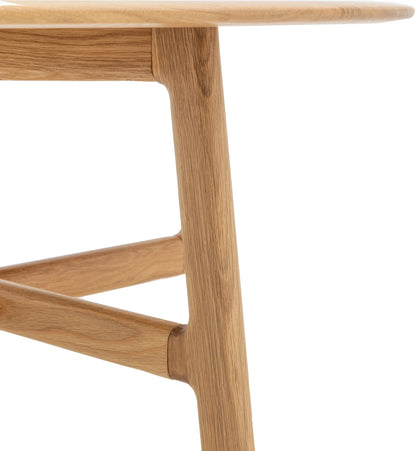 Gallery Direct Madrid Round Coffee Table in Oak