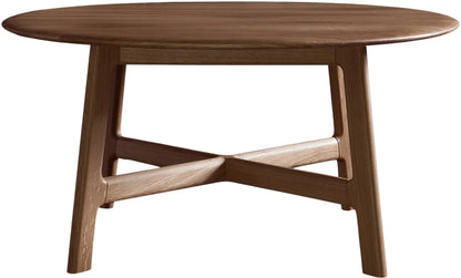 Gallery Direct Madrid Round Coffee Table in Walnut