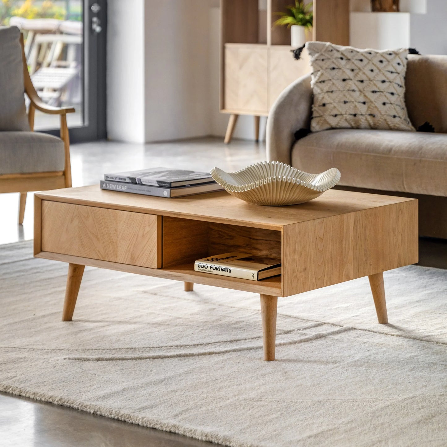 Gallery Direct Milano 2 Drawer Coffee Table
