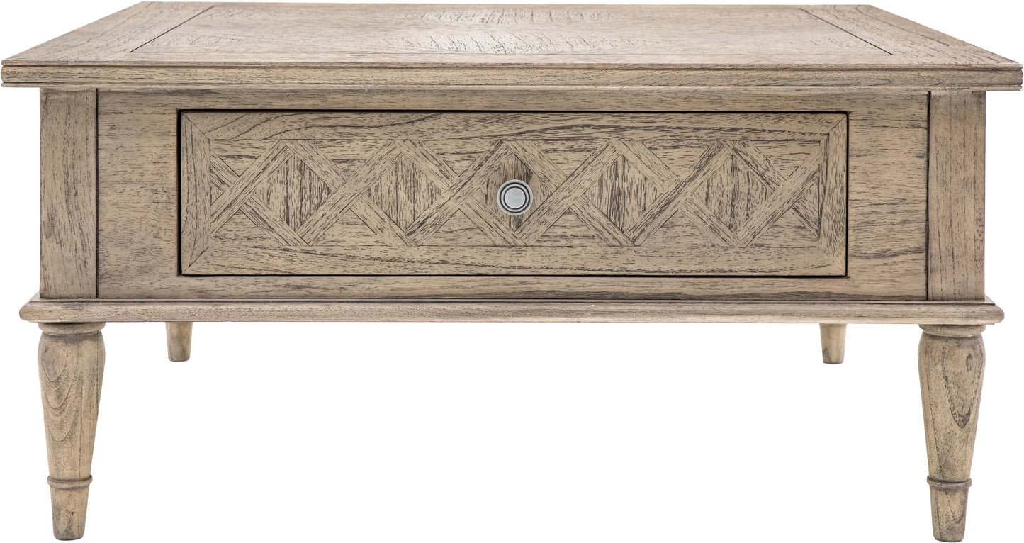 Gallery Direct Mustique Square 2 Drawer Coffee Table