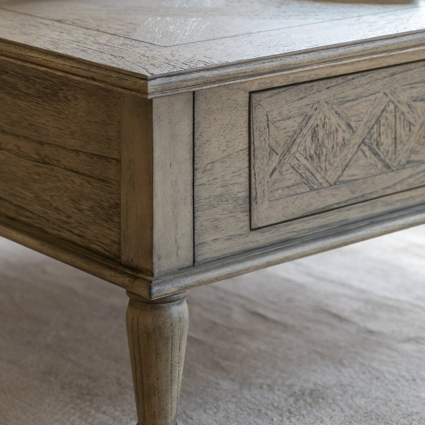 Gallery Direct Mustique Square 2 Drawer Coffee Table