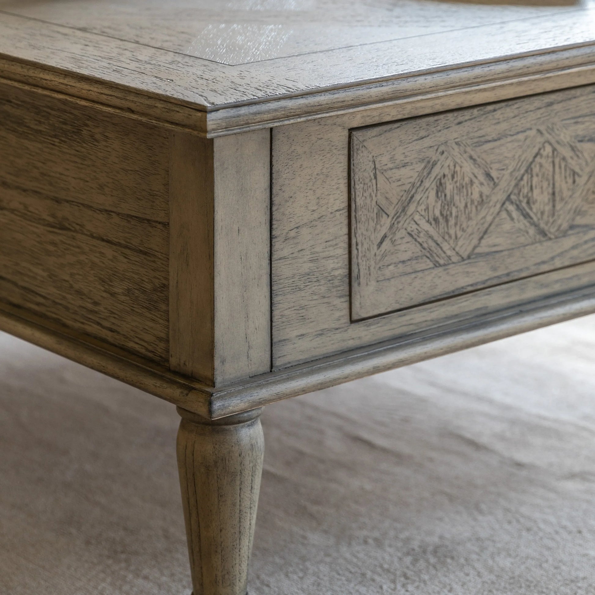 Gallery Direct Mustique Square 2 Drawer Coffee Table