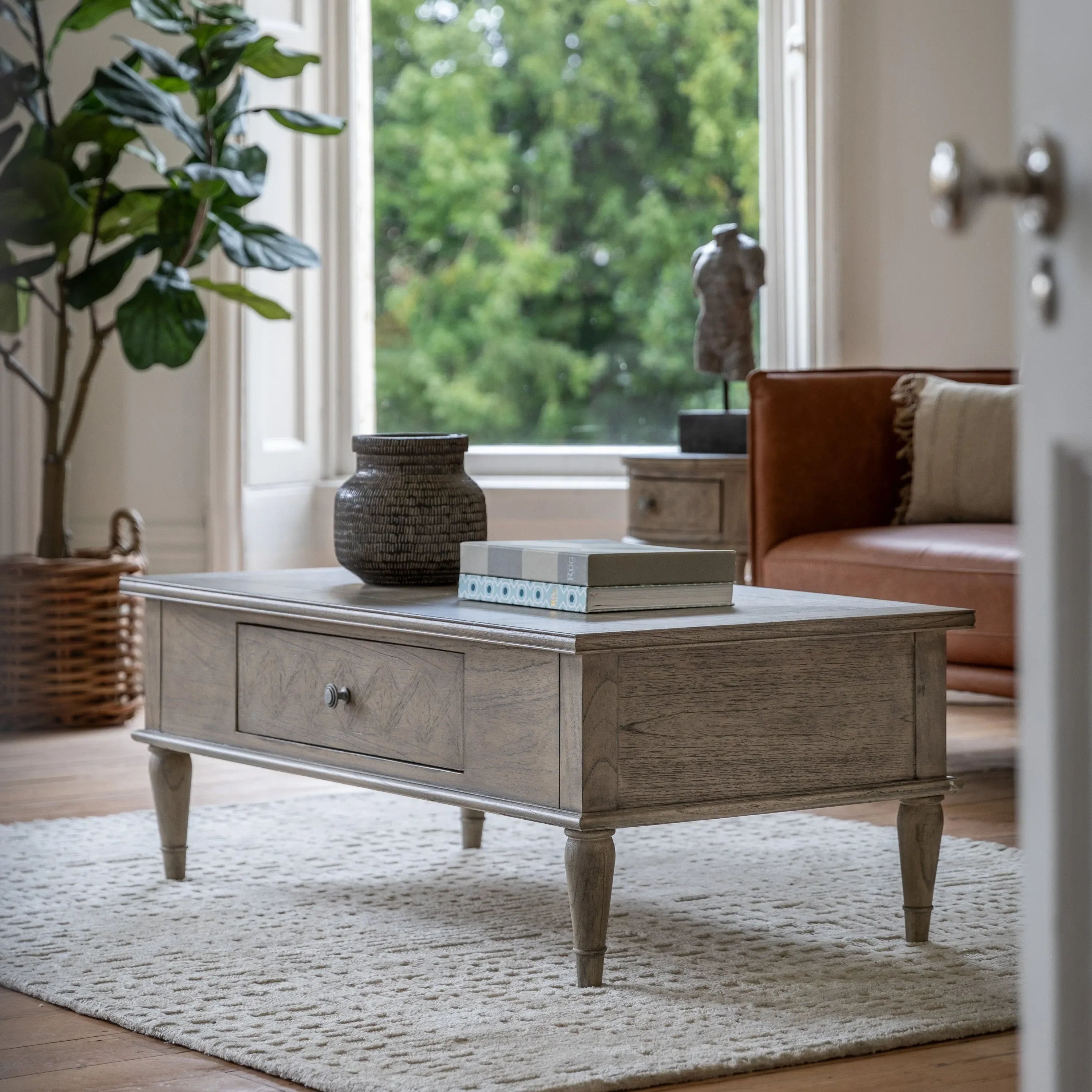 Gallery Direct Mustique Push Drawer Coffee Table