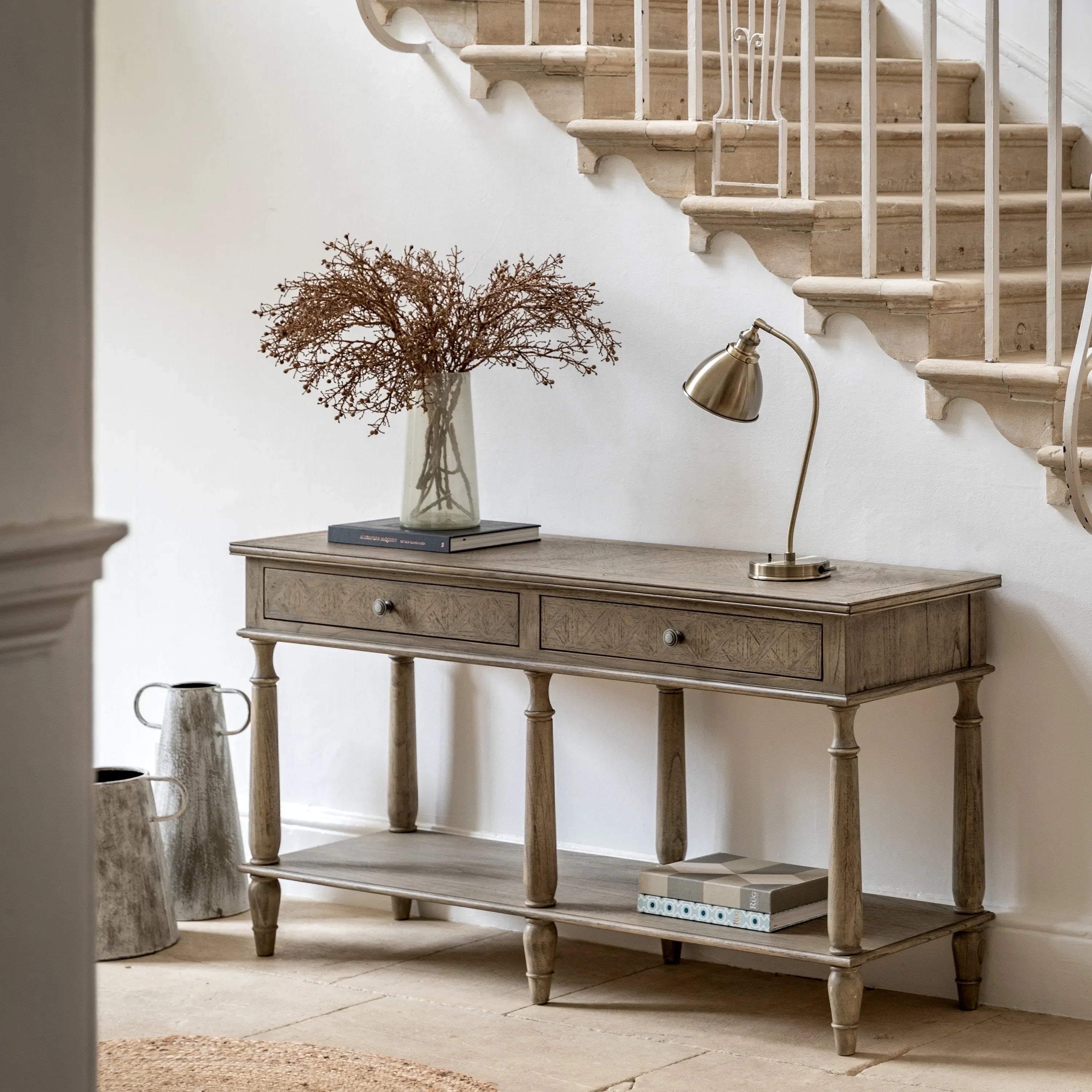 Gallery Direct Mustique 2 Drawer Console Table
