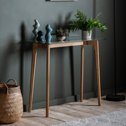 Gallery Direct Blair Console Table in Oak
