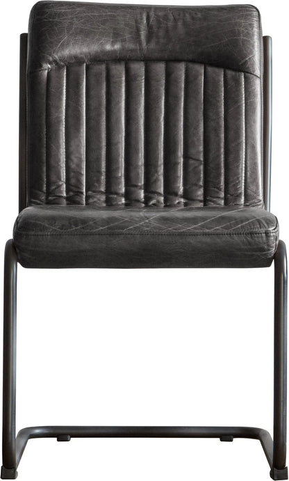 Gallery Direct Capri Leather Chair in Antique Ebony Leather