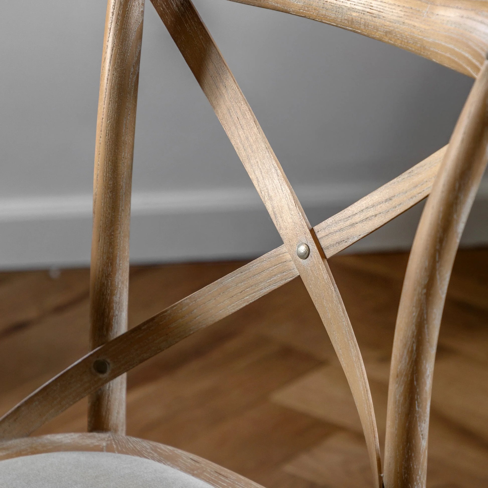 Gallery Direct Cafe Pair of Dining Chairs in Natural Linen