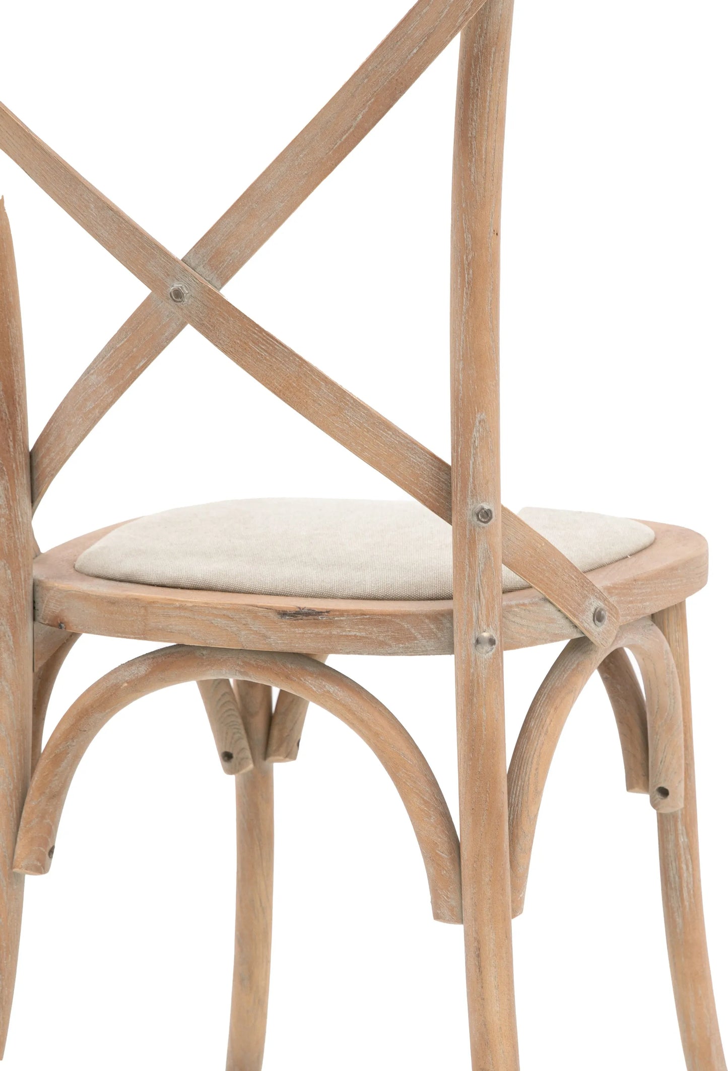 Gallery Direct Cafe Pair of Dining Chairs in Natural Linen
