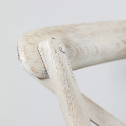 Gallery Direct Cafe Pair of Dining Chairs in White Linen