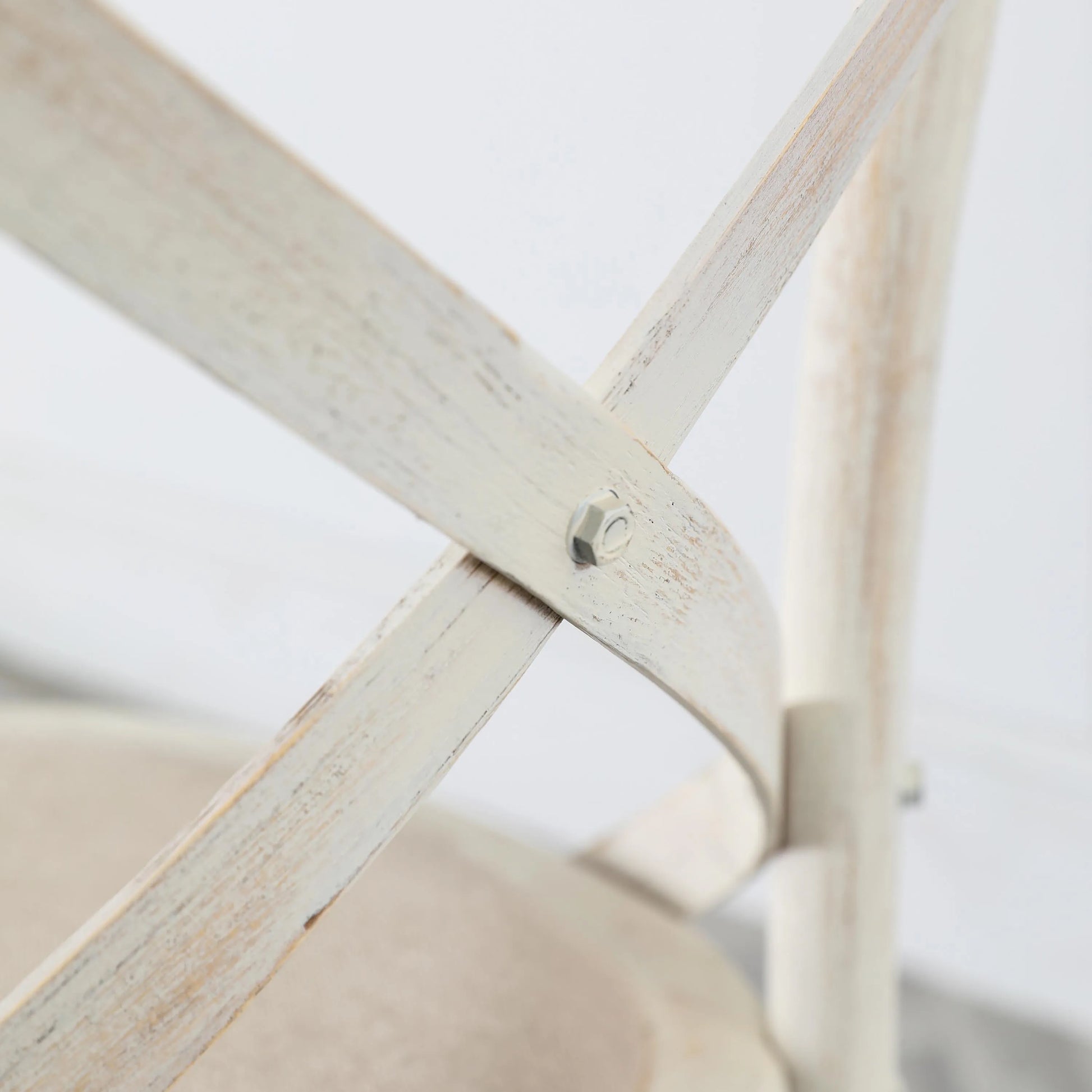 Gallery Direct Cafe Pair of Dining Chairs in White Linen