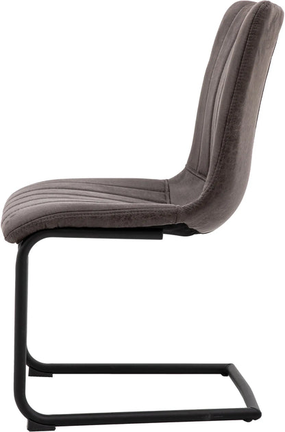 Gallery Direct Pair of Edington Dining Chairs in Grey