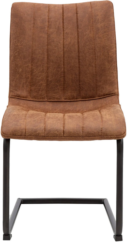 Gallery Direct Pair of Edington Dining Chairs in Brown