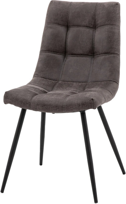 Gallery Direct Pair of Darwin Chairs in Grey